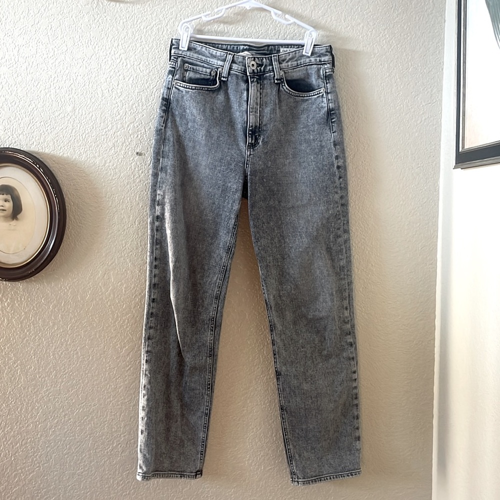 Rag & Bone gray wash wide leg jeans Size 27